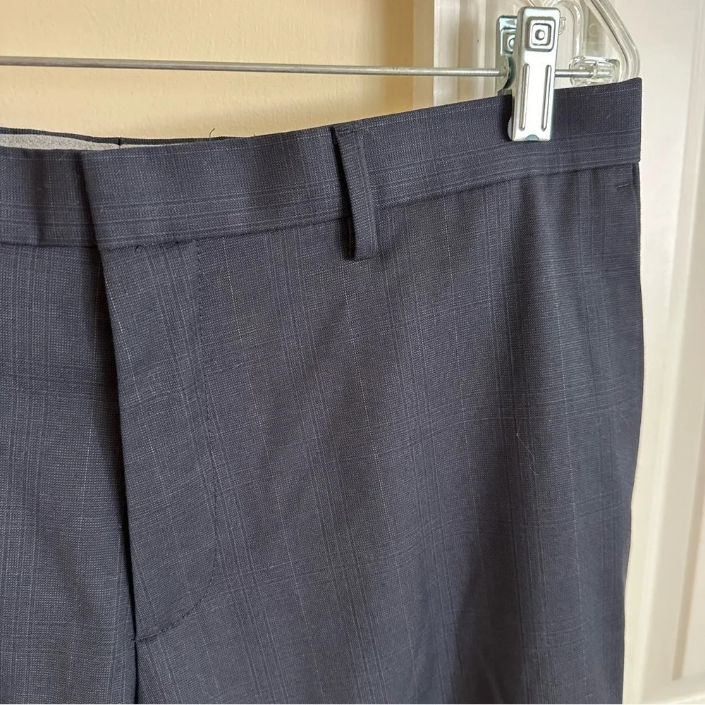 NWT Banana Republic Mens 32/32 Navy Blue Classic Fit Wool Dress Pants Career New - Picture 6 of 8